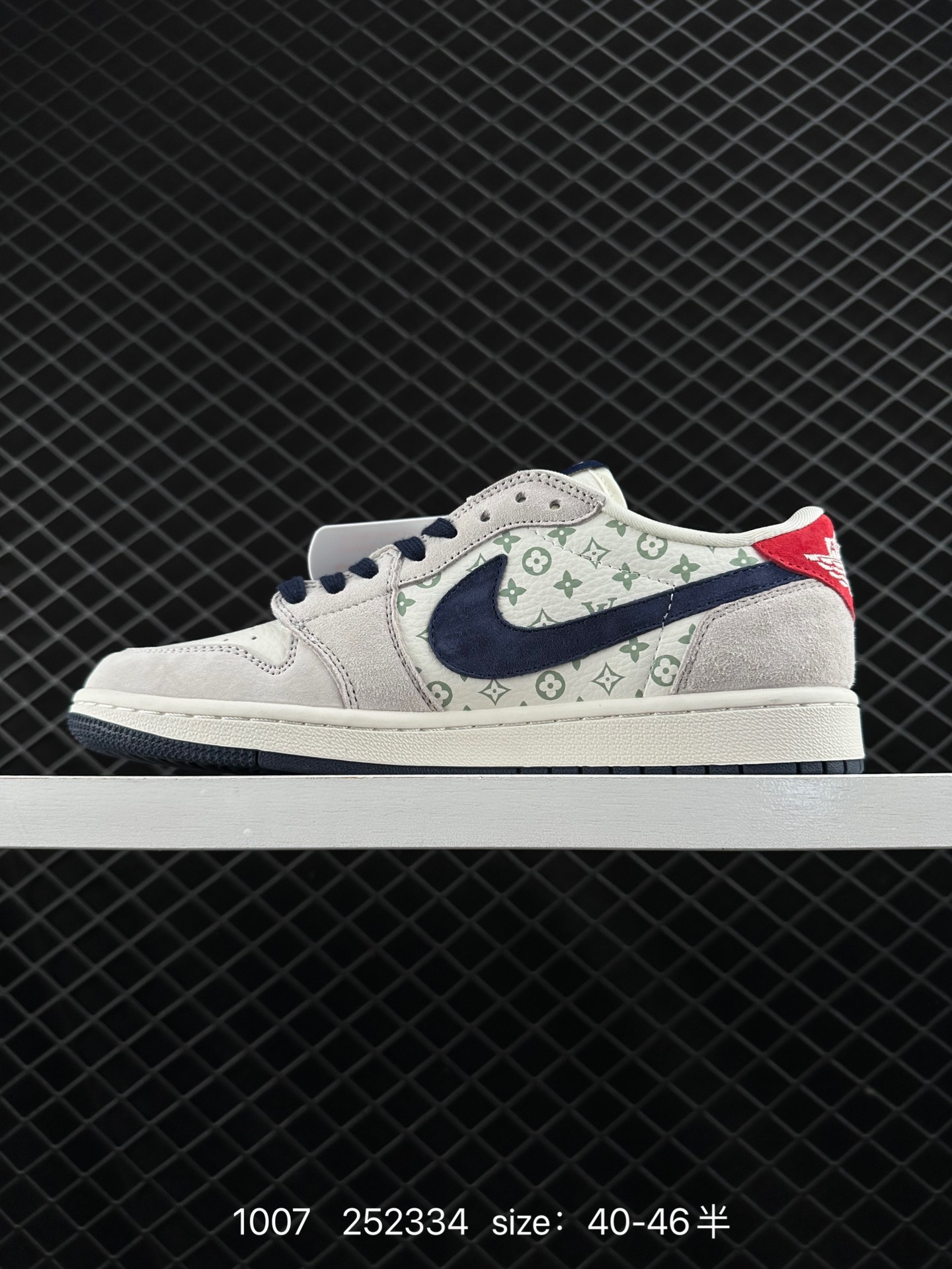 fragment design x Travis Scott x Nike Air Jordan 1 Low OG SP”Black/Green Toe“